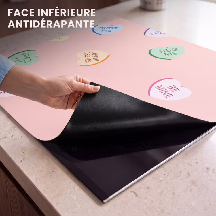 Protection plaque induction - Coeur - Bonbons - Pastel - Texte — 7