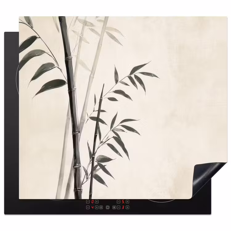 Protection plaque induction - Japandi - Bambou - Beige — 1