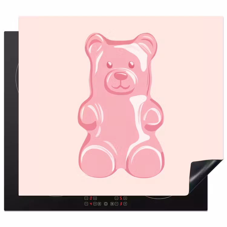Protection plaque induction - Ours - Rose - Bonbons — 1