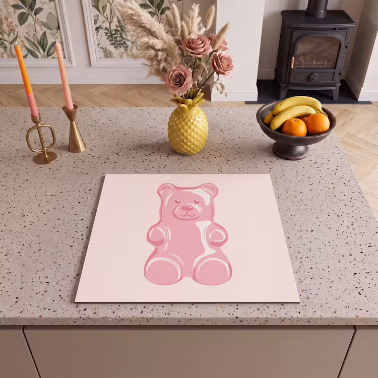 Protection plaque induction - Ours - Rose - Bonbons — 3