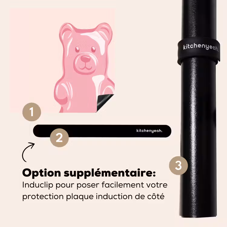 Protection plaque induction - Ours - Rose - Bonbons — 8