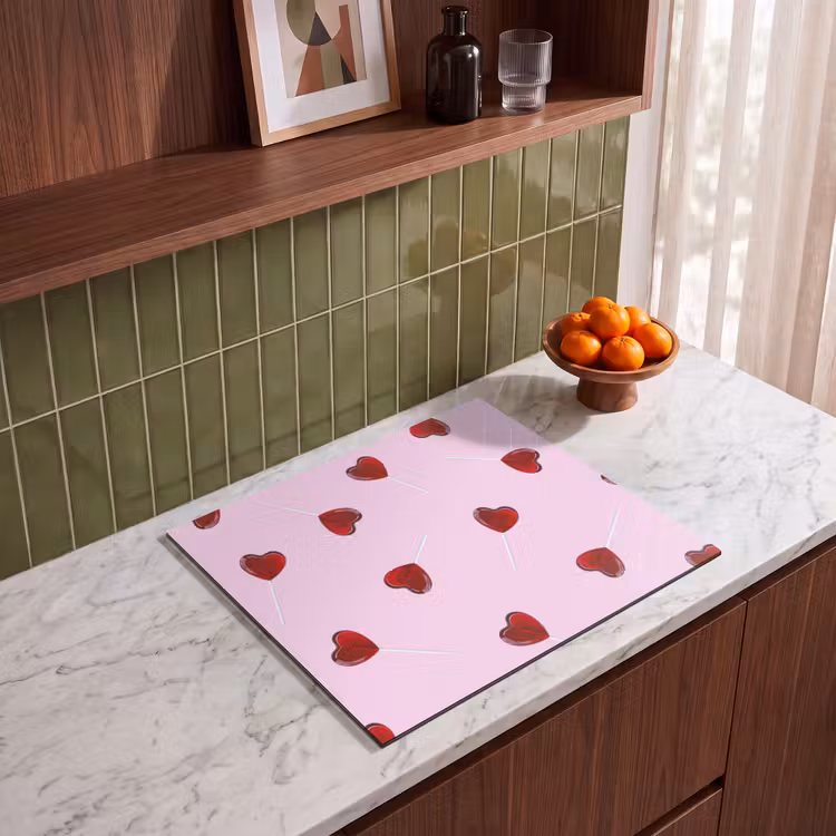 Protection plaque induction - Rose - Coeur - Sucette - Bonbon — 4