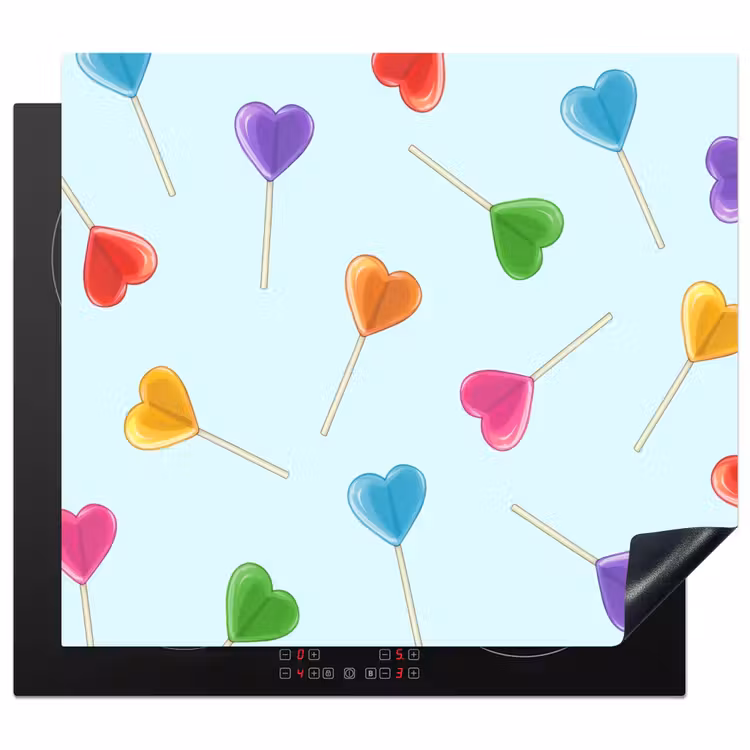 Protection plaque induction - Sucette - Arc-en-ciel - Bonbons — 1