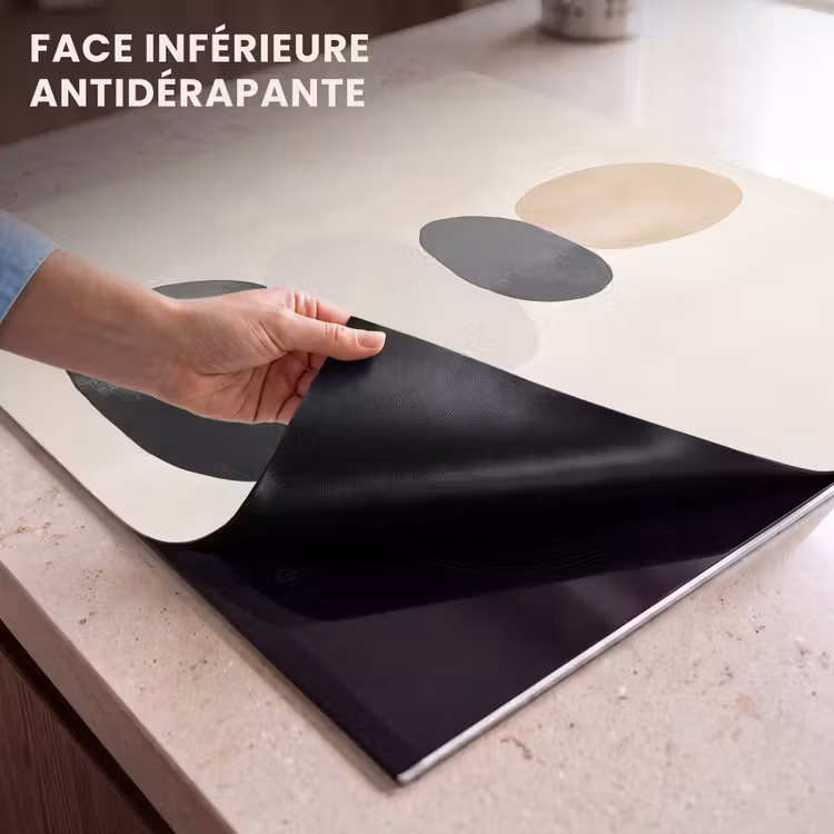 Protection plaque induction - Japandi - Wabi sabi - Beige — 7