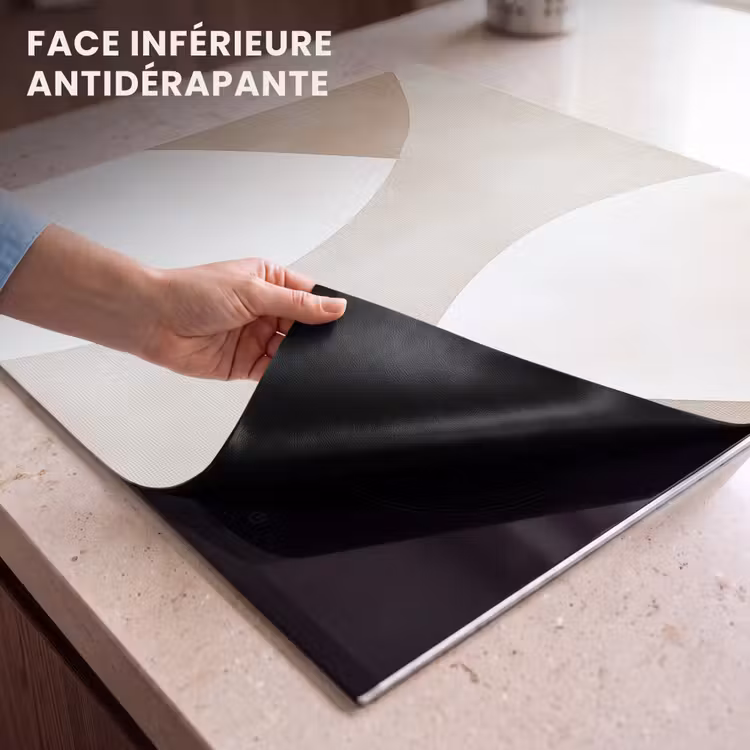 Protection plaque induction - Marron - Japandi - Abstrait — 7