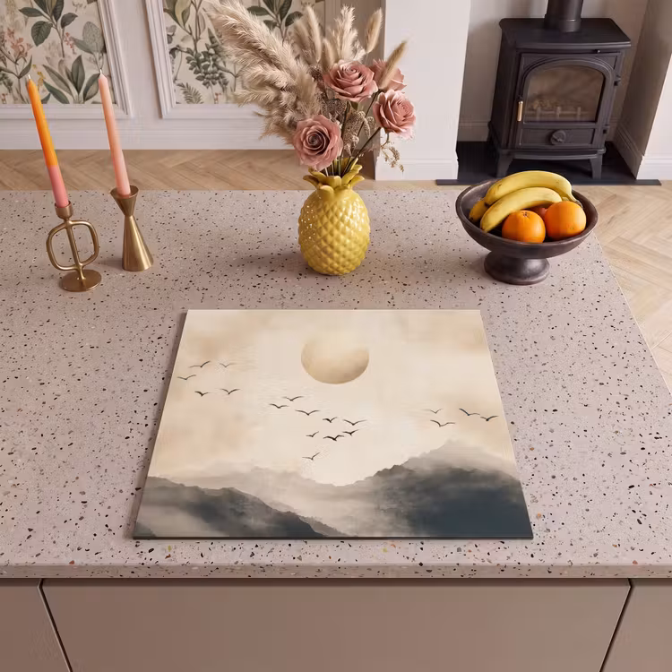 Protection plaque induction - Paysage - Japandi - oiseau — 3