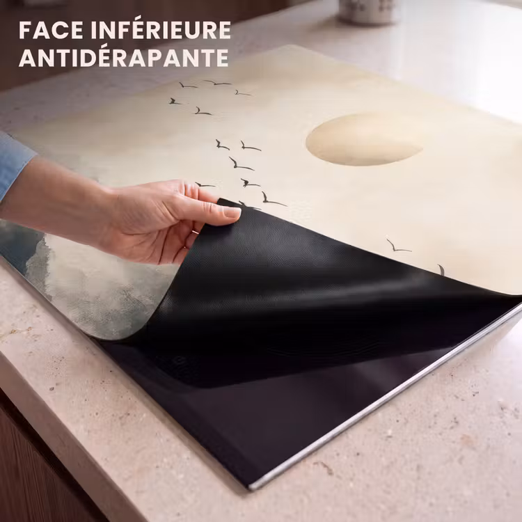Protection plaque induction - Paysage - Japandi - oiseau — 7