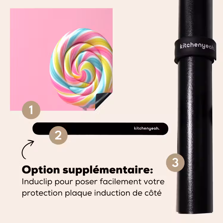 Protection plaque induction - Sucette - Rose - Bonbon - Sucré — 8