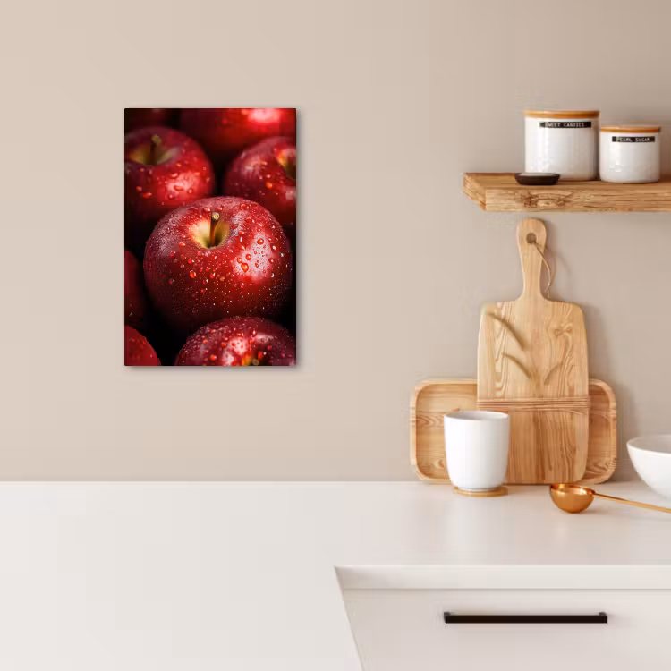 Tableau sur toile - Rouge - Pommes - Fruits — 3