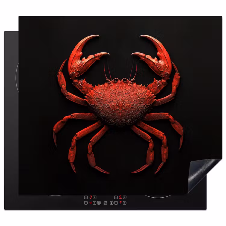 Protection plaque induction - Crabe - Rouge - Poissons - Crustacés — 1