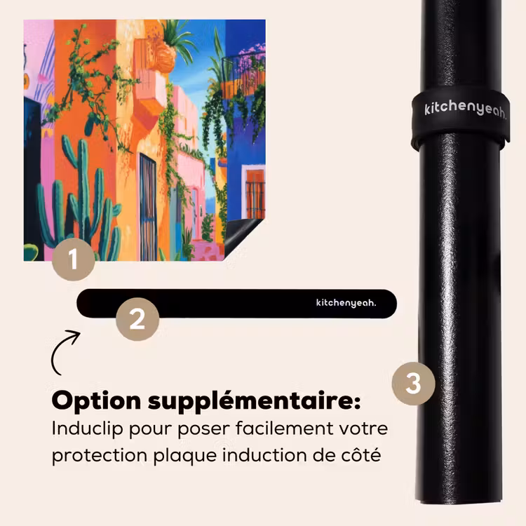 Protection plaque induction - Jaune - Bleu - Orange - Maison — 8