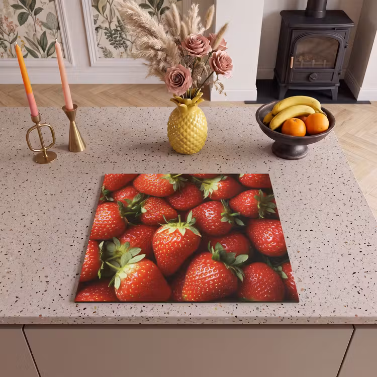 Protection plaque induction - Fraise - Fruit - Rouge — 3
