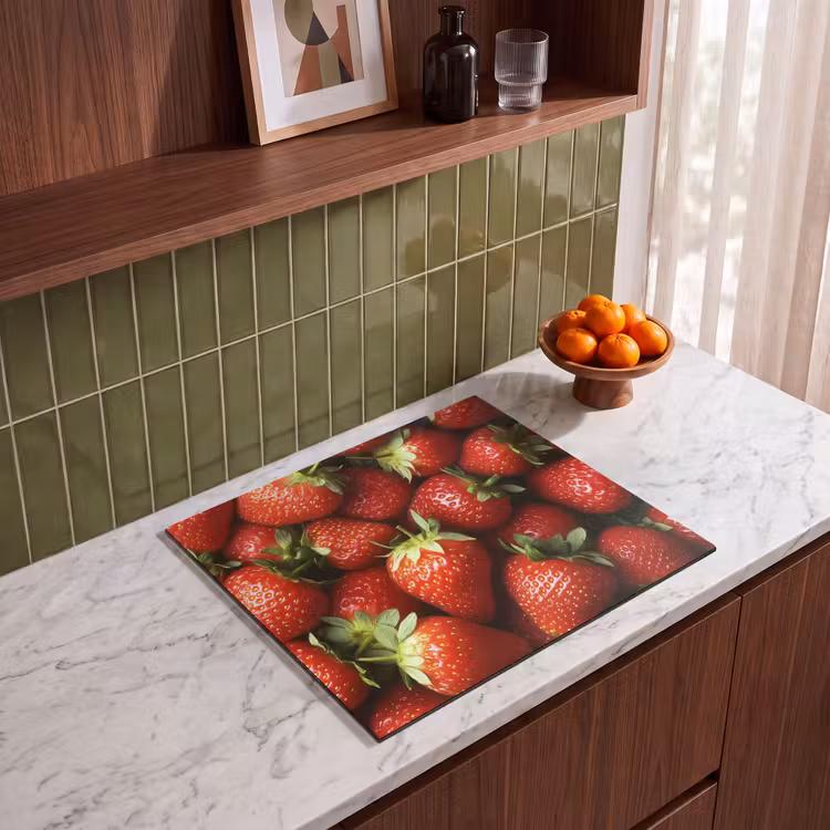 Protection plaque induction - Fraise - Fruit - Rouge — 4