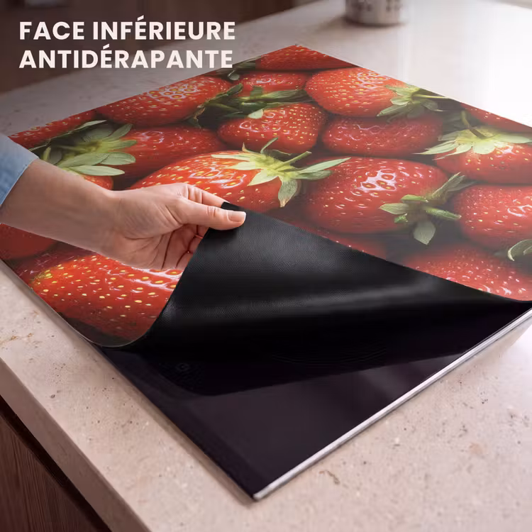 Protection plaque induction - Fraise - Fruit - Rouge — 7