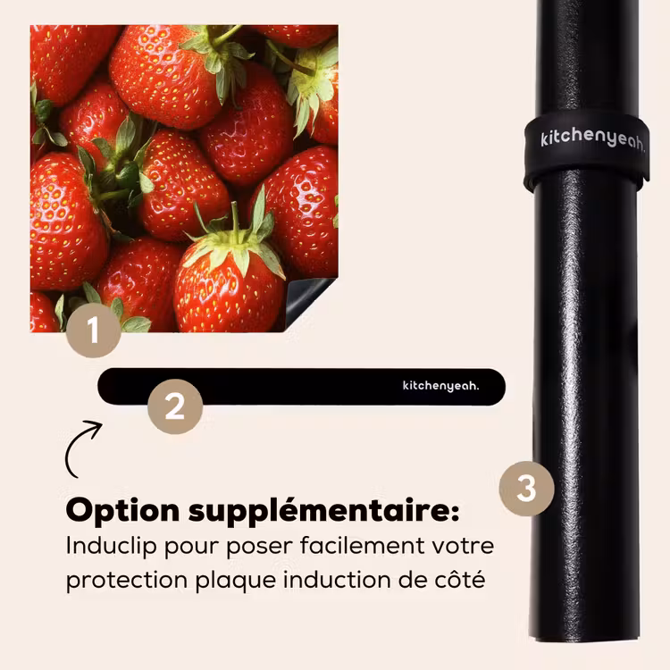 Protection plaque induction - Fraise - Fruit - Rouge — 8