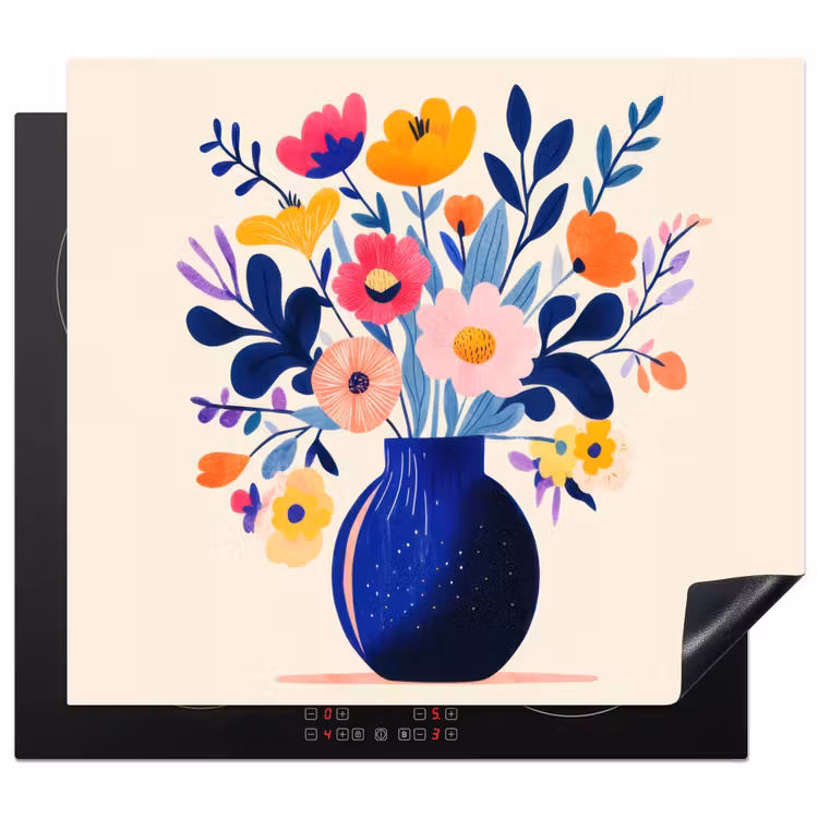 Protection plaque induction - Vase - Fleurs - Bouquet — 1