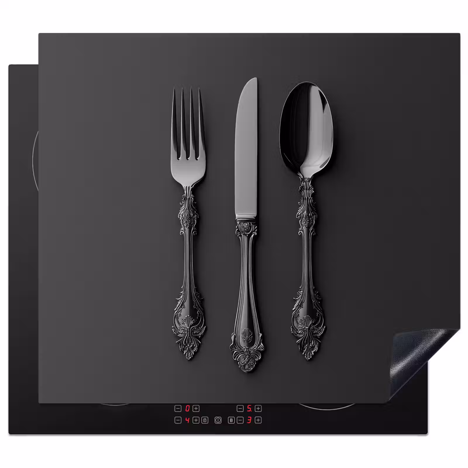 Protection plaque induction - Couverts - Noirs — 1