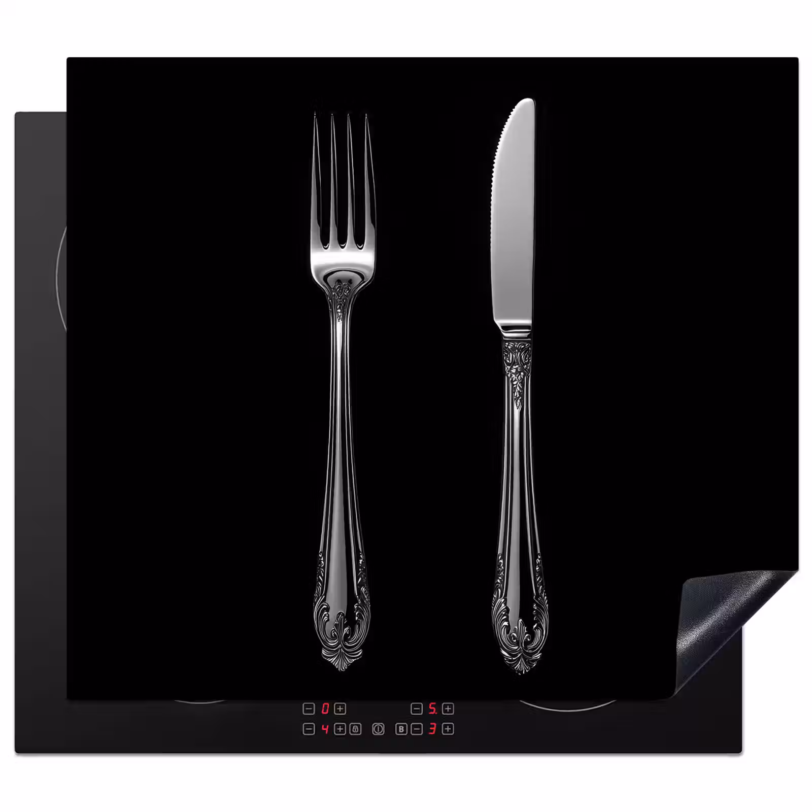 Protection plaque induction - Fourchette - Couteau - Argent — 1