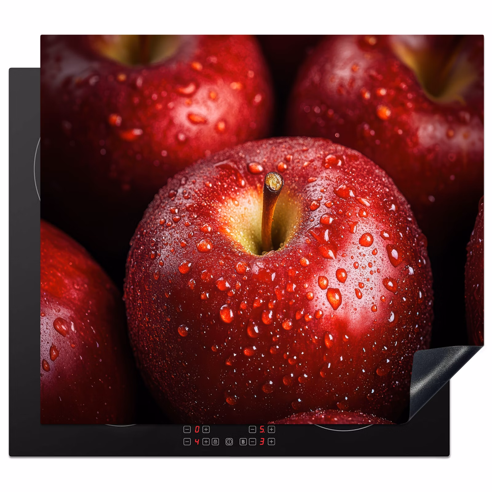 Protection plaque induction - Rouge - Pommes - Fruits — 1