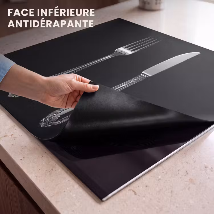 Protection plaque induction - Fourchette - Couteau - Argent — 7