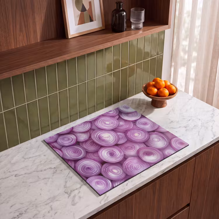 Protection plaque induction - Pourpre - Oignons - Gros plan — 4