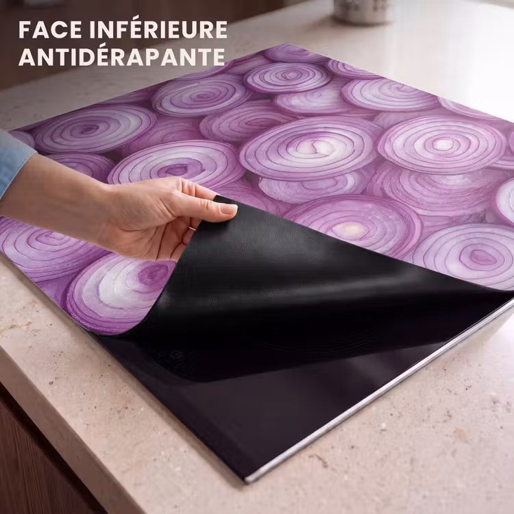 Protection plaque induction - Pourpre - Oignons - Gros plan — 7