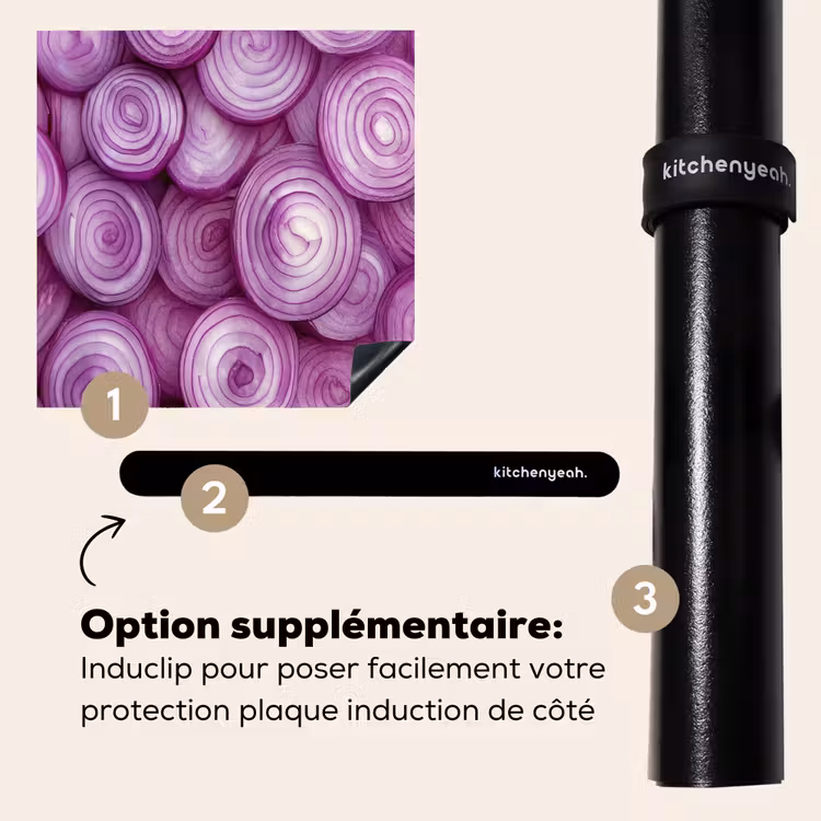 Protection plaque induction - Pourpre - Oignons - Gros plan — 8