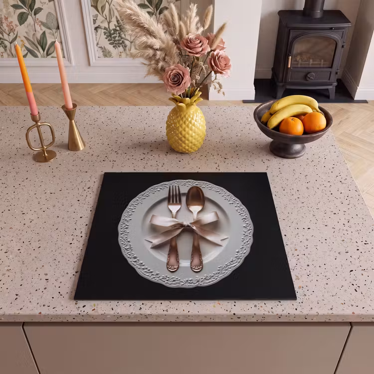 Protection plaque induction - Rose - Bow - Couverts — 3