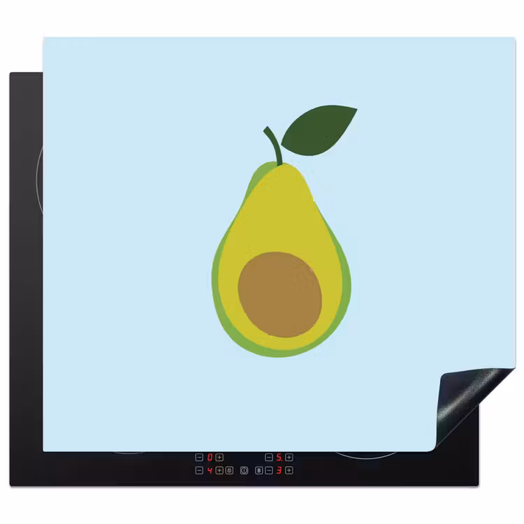 Protection plaque induction - Avocat - Illustration - Vert - Fruit — 1