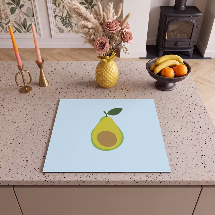 Protection plaque induction - Avocat - Illustration - Vert - Fruit — 3
