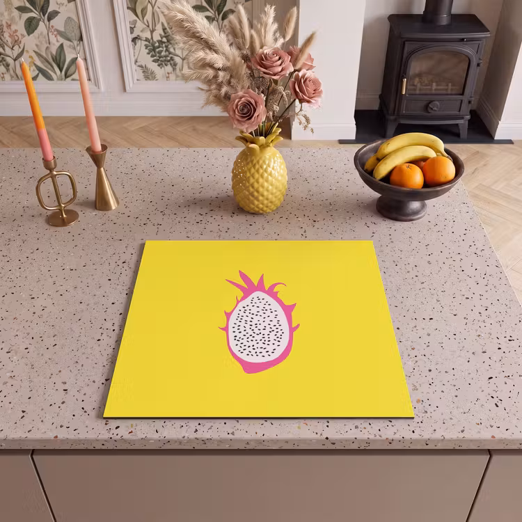 Protection plaque induction - Illustration - Fruit du dragon - coloré — 3