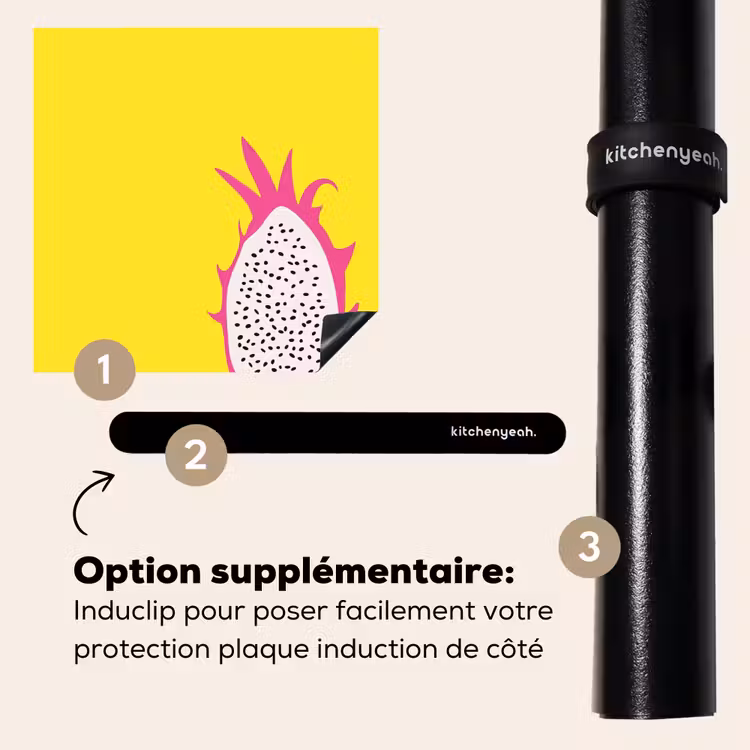 Protection plaque induction - Illustration - Fruit du dragon - coloré — 8