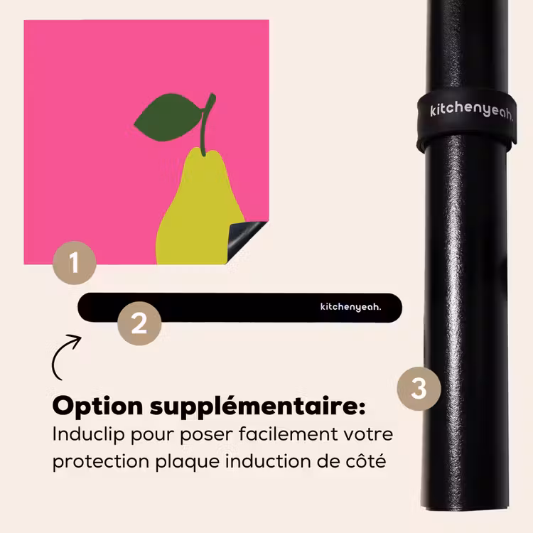 Protection plaque induction - Illustration - Fruit - Poire - Vert — 8