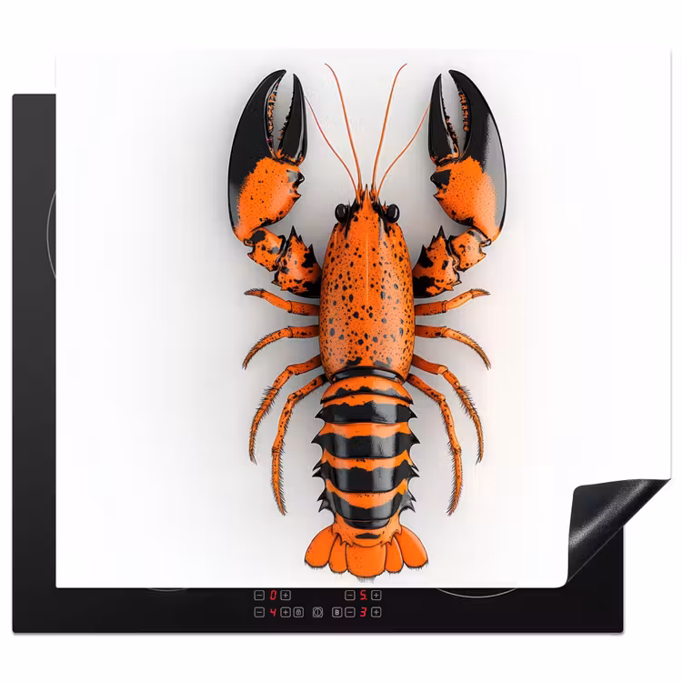 Protection plaque induction - Cancer - Noir - Orange - Blanc - Unique — 1