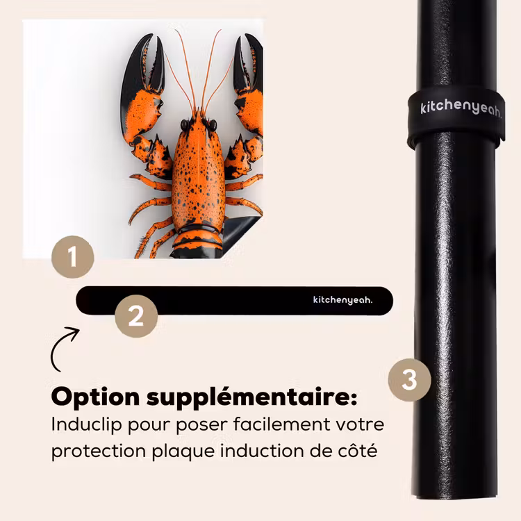 Protection plaque induction - Cancer - Noir - Orange - Blanc - Unique — 8