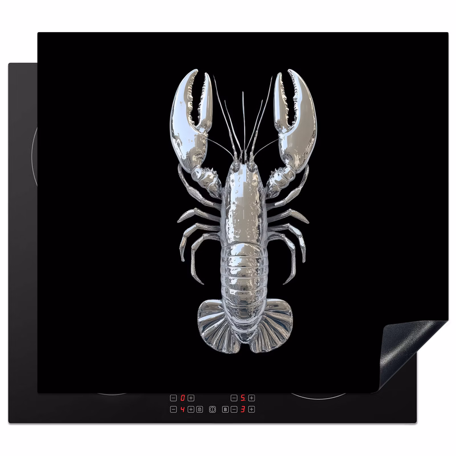 Protection plaque induction - Homard - Argent - Métallique - Luxe — 1