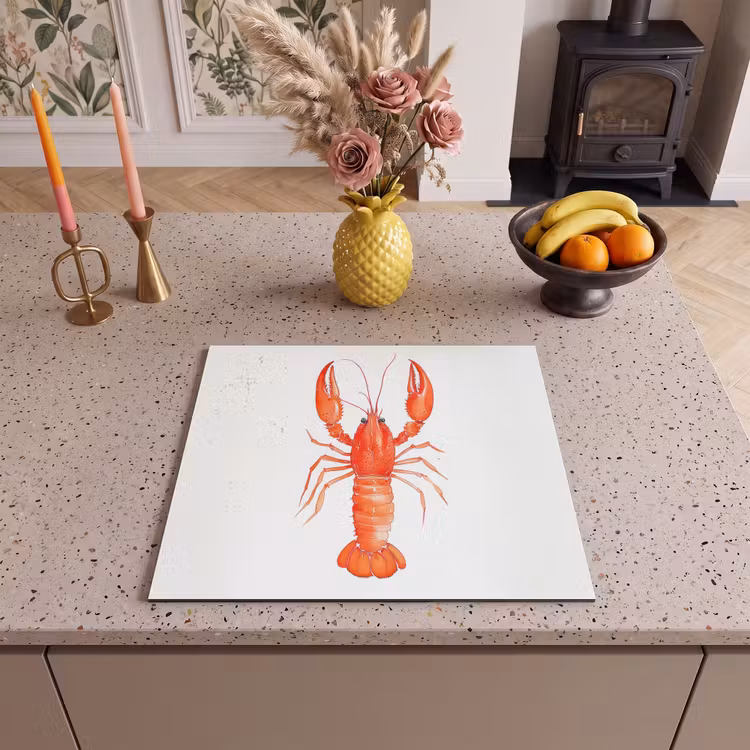 Protection plaque induction - Homard - Aquarelle - Orange — 3