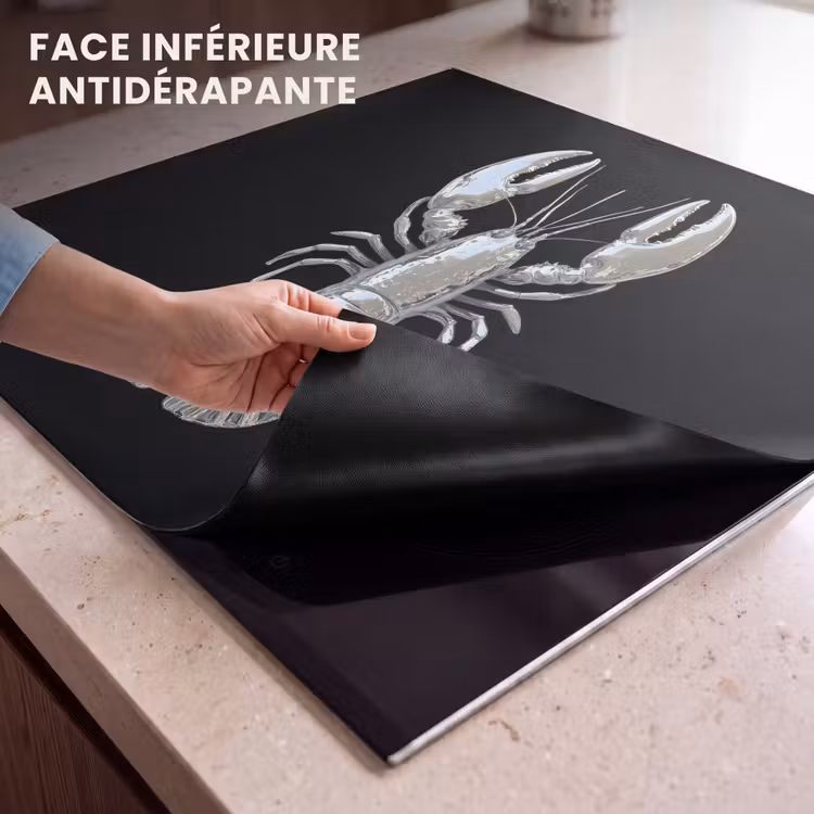 Protection plaque induction - Homard - Argent - Métallique - Luxe — 7