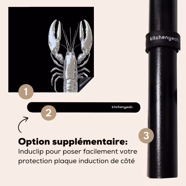 Protection plaque induction - Homard - Argent - Métallique - Luxe — 8