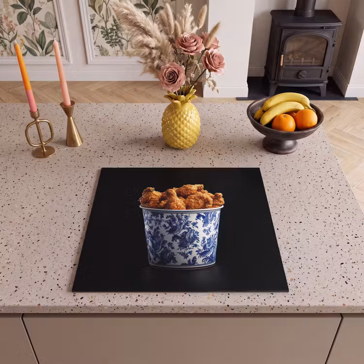 Protection plaque induction - Poulet - Seau - Bleu de Delft - Tasty — 3