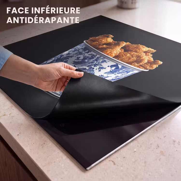 Protection plaque induction - Poulet - Seau - Bleu de Delft - Tasty — 7