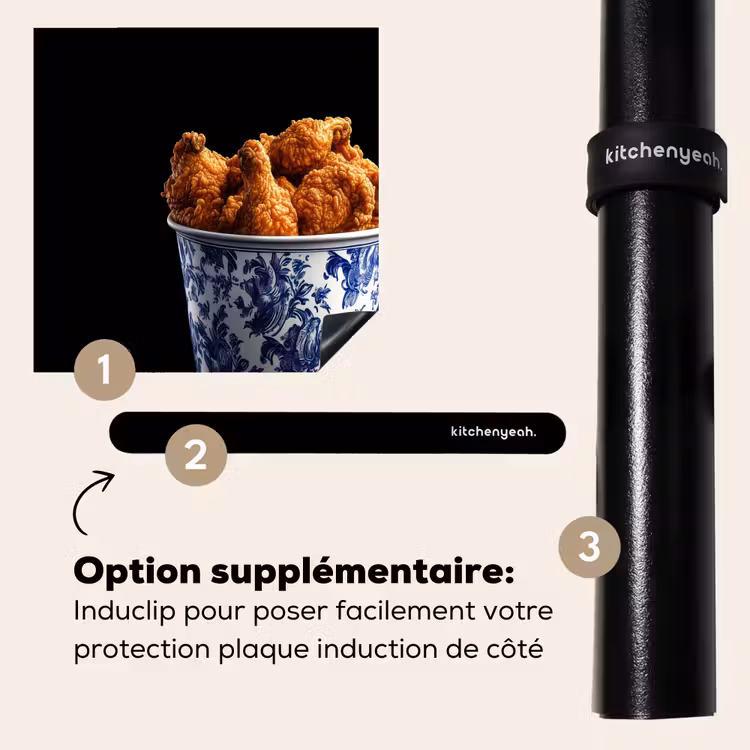 Protection plaque induction - Poulet - Seau - Bleu de Delft - Tasty — 8