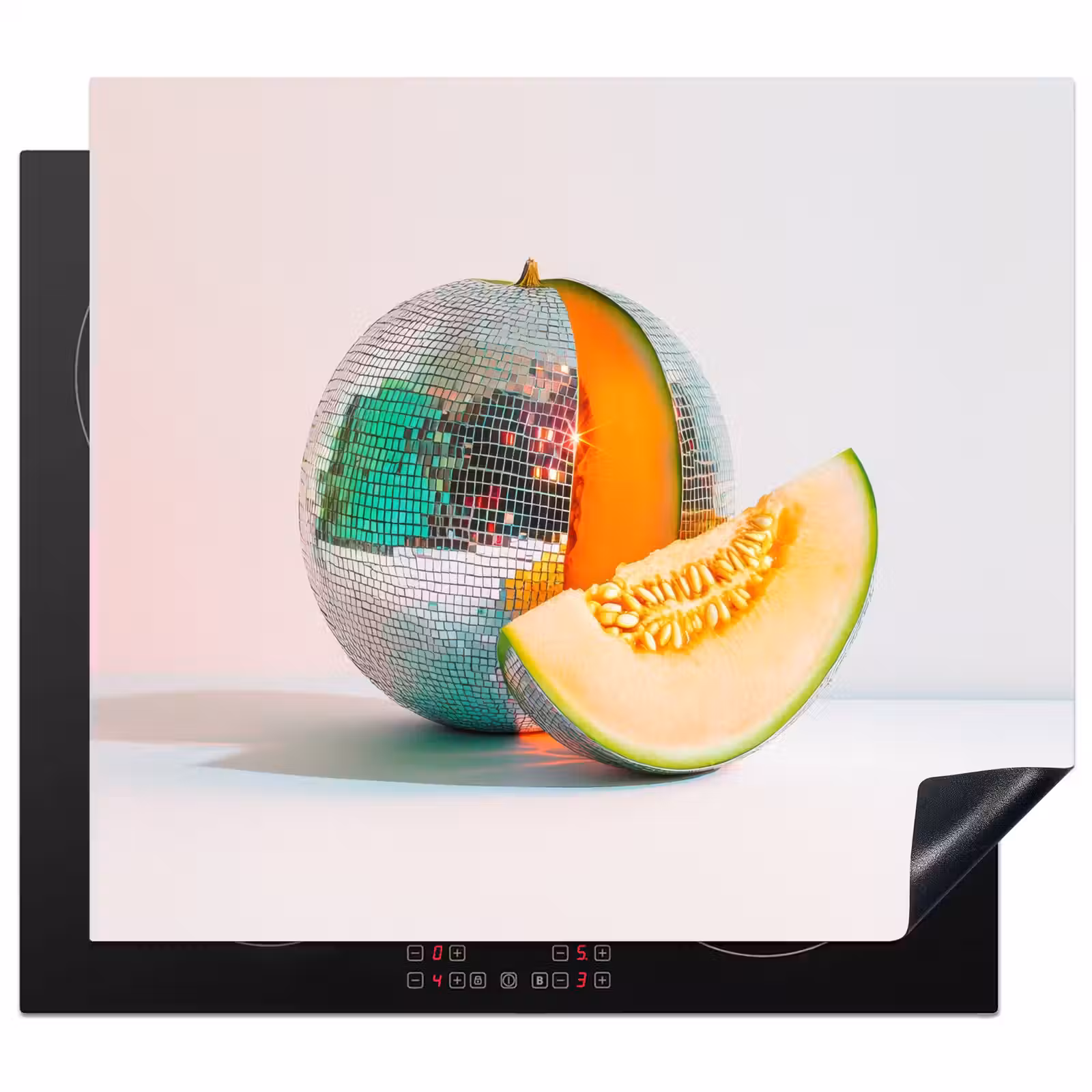 Protection plaque induction - Disco - Discoball - Melon - Pastel — 1