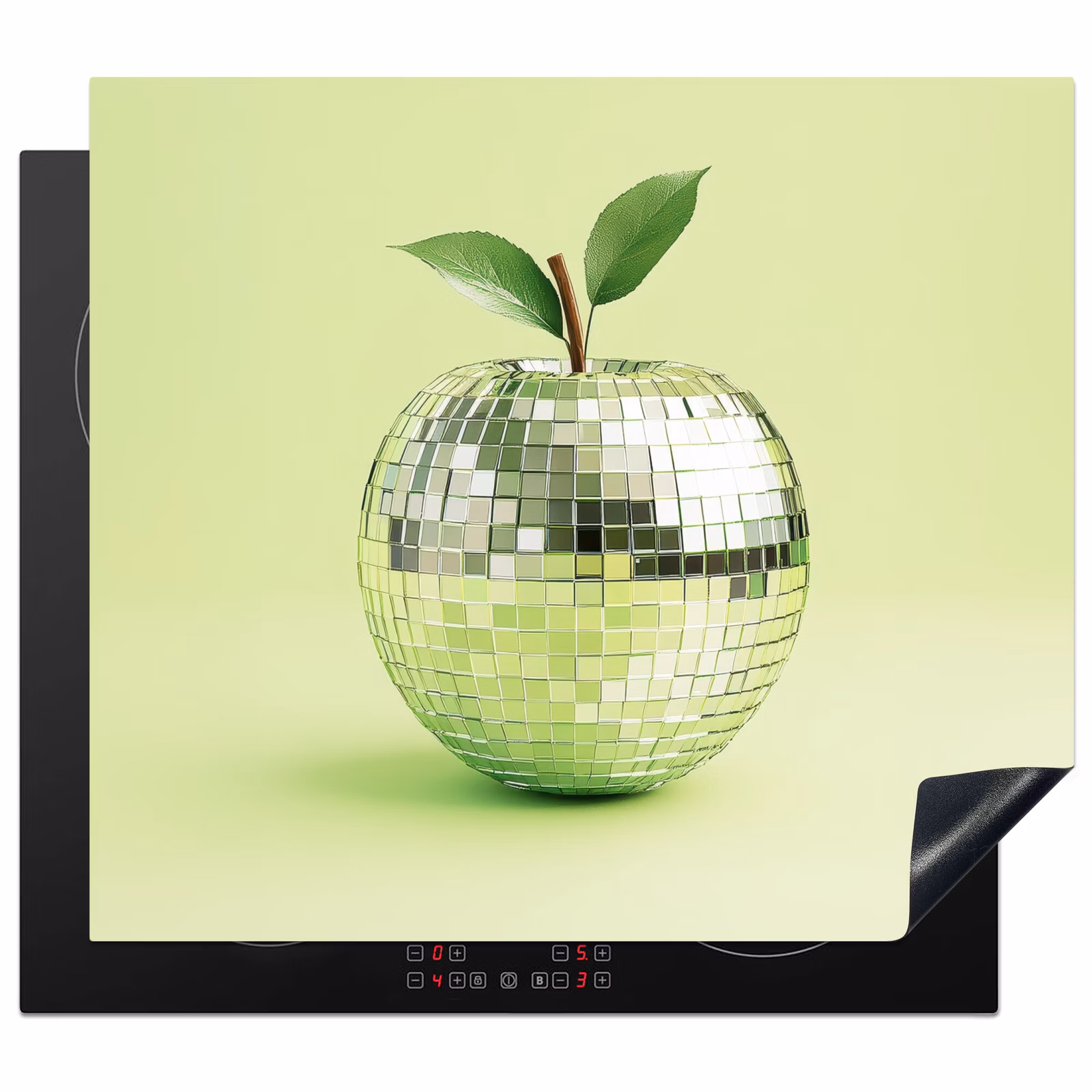 Protection plaque induction - Vert - Disco - Décoration - Pomme — 1