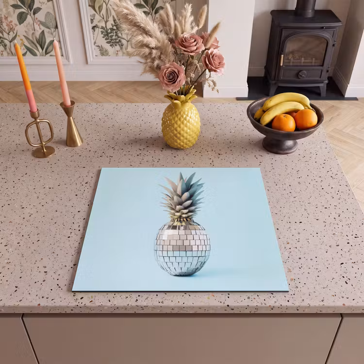 Protection plaque induction - Bleu - Ananas - Disco - Discoball — 3