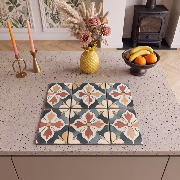 Protection plaque induction - Décoration - Carreaux - Espagnol - Vintage — 3