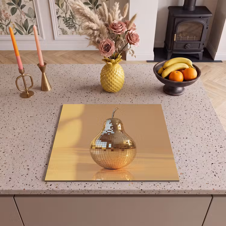 Protection plaque induction - Or - Disco - Paillettes - Poire — 3
