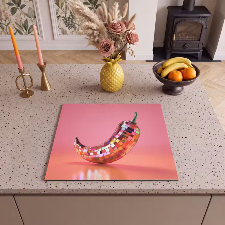 Protection plaque induction - Poivre - Disco - Rouge - Paillettes — 3