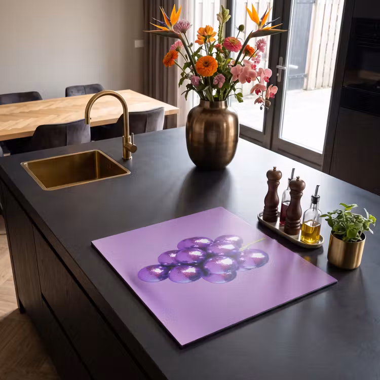 Protection plaque induction - Raisin - Disco - Paillettes - Violet — 2