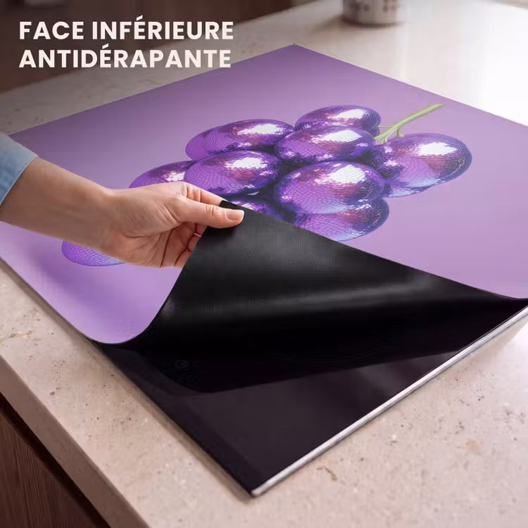 Protection plaque induction - Raisin - Disco - Paillettes - Violet — 7